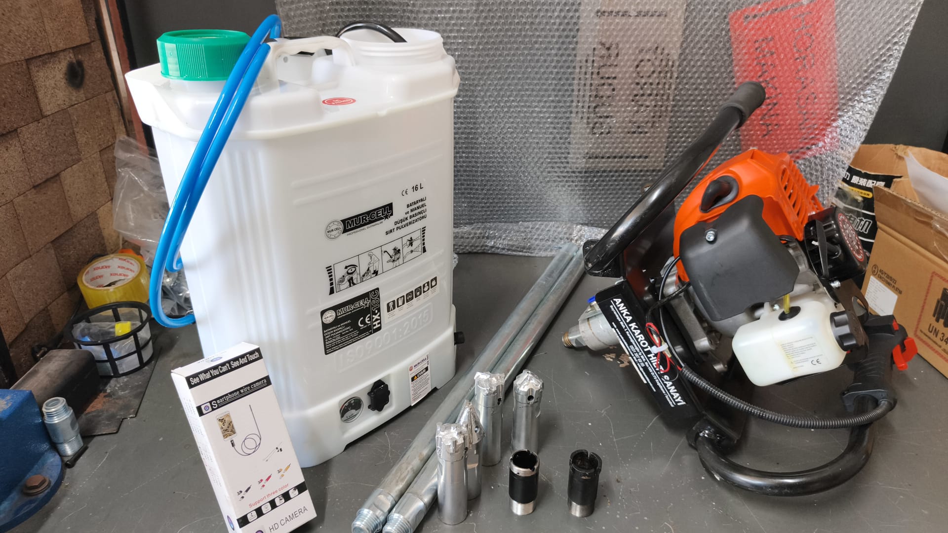 3.5 Kısa Redüktörlü Benzinli Sondaj Makinesi